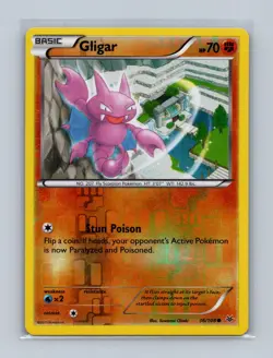Gligar 36/108 Common Roaring Skies Pokemon Reverse Holo Lightly Played - Image 1