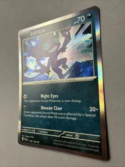 Pokemon TCG * SV Paldea Evolved * 136/193 Sableye HOLO RARE * NM - Image 2