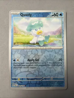 Pokemon TCG * SV Paldea Evolved * 49/193 Quaxly REVERSE HOLO Common * NM - Image 1