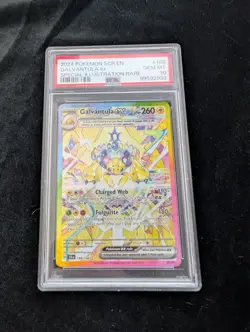 Pokemon Sv07 Stellar Crown Galvantula ex #168/142 Illustration Rare Holo PSA 10 - Image 1