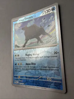 Pokemon TCG * SV Paldea Evolved * 41/193 Paldean Tauros REVERSE HOLO Uncommon - Image 2