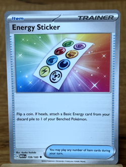 Pokemon TCG Trainer Energy Sticker 159/165 Uncommon - Image 1