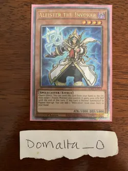 Yugioh Aleister the Invoker Quarter Century Secret Rare RA04-EN278 1st Ed NM - Image 1