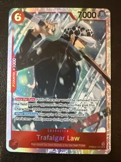 One Piece TCG English Trafalgar Law PRB02-002 SR - Image 1