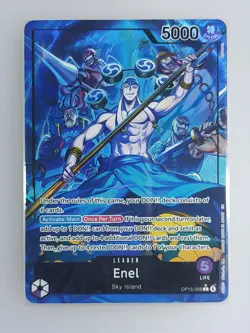 One Piece Adventure On Kami's Island Enel OP15-058 Leader Alt Art English - Image 1