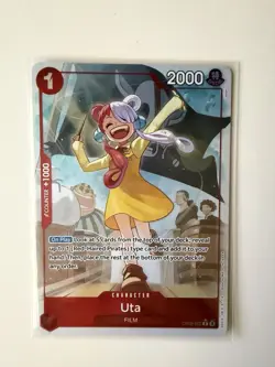 Uta OP09-002 Rare (R) Foil One Piece TCG 2000 Power +1000 Counter NM - Image 1