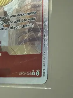 Uta OP09-002 Rare (R) Foil One Piece TCG 2000 Power +1000 Counter NM - Image 4