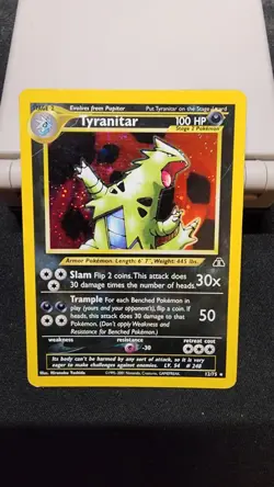 Wotc Neo Discovery Tyranitar 12/75 Holo Please check photos - Image 1