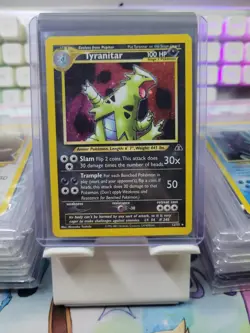 2001 Pokemon TYRANITAR #12/75 Neo Discovery Unlimited Holo Rare English - Image 1