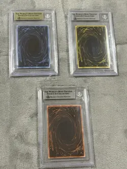 Yu-Gi-Oh 2003 Slifer GBI-001, Obelisk GBI-002, And Ra GBI-003 Secret Rare Promos - Image 5