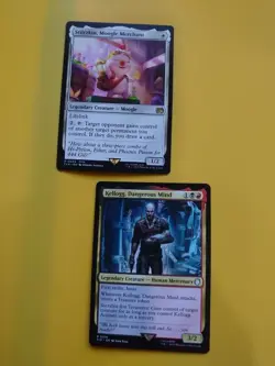 Kellogg, Dangerous Mind & Stiltzkin, Moogle Merchant Magic the Gathering 2 Card. - Image 1