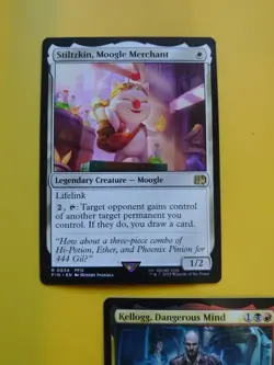 Kellogg, Dangerous Mind & Stiltzkin, Moogle Merchant Magic the Gathering 2 Card. - Image 5