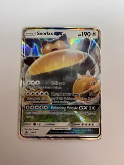 Snorlax GX SM05 Sun & Moon Black Star Promo Holo Pokemon Card MP - Image 1