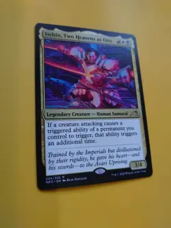 Isshin, Two Heavens as One. NEO Samurai Rare Magic the Gathering Card. - Image 3