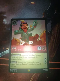 Lorcana Reign of Jafar Lilo Causing an Uproar Card 137/204 Legendary Cold Foil - Image 1