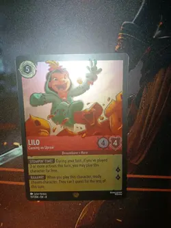 Lorcana Reign of Jafar Lilo Causing an Uproar Card 137/204 Legendary Cold Foil - Image 5