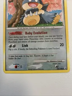 Munchlax Pokemon Card 68/100 Majestic Dawn TCG CCG - Image 4