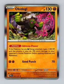 Okidogi 057/131 Holo Rare Prismatic Evolutions NM Pokemon TCG Card FRESH MINT - Image 1