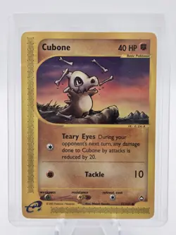 Pokemon TCG Cubone Aquapolis (2002) Common Card 72/147. NM. 🦴 E-Reader Rare - Image 1