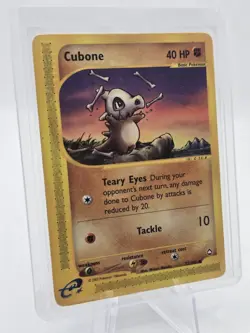 Pokemon TCG Cubone Aquapolis (2002) Common Card 72/147. NM. 🦴 E-Reader Rare - Image 2