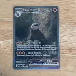 Excadrill EX 168/086 Pokemon Scarlet & Violet Black Bolt Full Art Card NM - Image 1