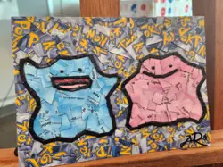 Ditto Pokemon Trading Card Collage Artwork (5x7) - Image 3