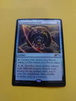 Transmutation Font. PRomo PRM 0001 Artifact Magic the Gathering Card. - Image 2