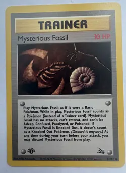 1st Edition Mysterious Fossil 62/62 - Fossil Set - Pokemon Card - Near Mint (NM) - Image 1