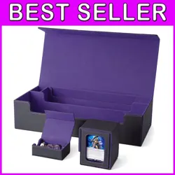 Ultimate Trading Card Storage Box with Playmat for 5 Decks - Gift for Gamers - Image 1