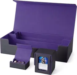 Ultimate Trading Card Storage Box with Playmat for 5 Decks - Gift for Gamers - Image 3