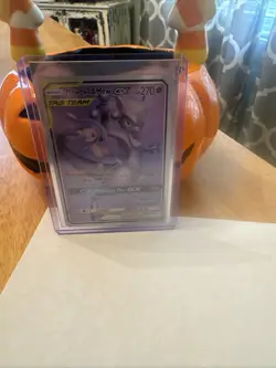 Mewtwo & Mew GX - 222/236 - Pokemon Unified Minds Sun & Moon Full Art Card NM - Image 4