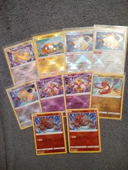 Pokemon Radiant 10 Card Lot Steelix Jirachi Alakazam Heatran Eternatus Chargabug - Image 1