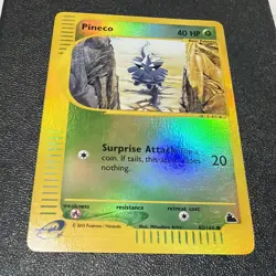 Pineco 85/144, Reverse Holo Card, Skyridge Set, e-series 2003 Pokemon TCG - Image 1