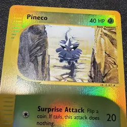 Pineco 85/144, Reverse Holo Card, Skyridge Set, e-series 2003 Pokemon TCG - Image 2
