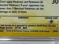 1999 Pokemon RAICHU 14/62 HOLO RARE CARD Fossil WOTC Wizard NM Sealed Case VTG - Image 5