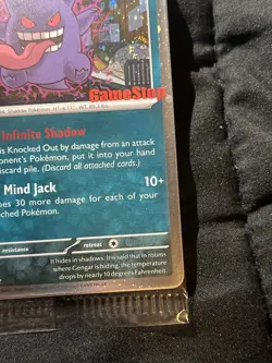 Double Swirl!!!! Pokemon Gengar GameStop Exclusive Promo Holo Card 050/088 - Image 3