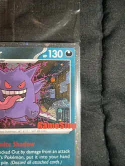 Double Swirl!!!! Pokemon Gengar GameStop Exclusive Promo Holo Card 050/088 - Image 4