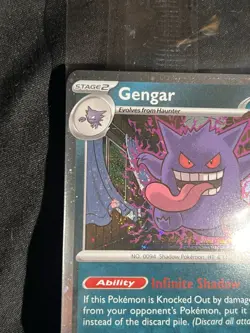 Double Swirl!!!! Pokemon Gengar GameStop Exclusive Promo Holo Card 050/088 - Image 5