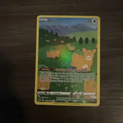 Pokemon Ditto Crown Zenith Galarian Gallery Full Art Holo Rare Card GG22/GG70 - Image 1
