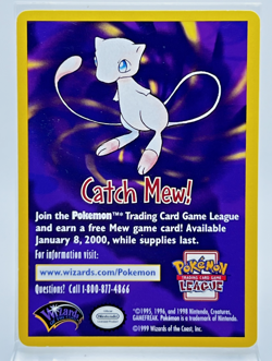 Catch Mew 1999 Wizards of the Coast Promo Card - Image 1