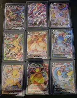 Eeveelution Vmax 9 Card Complete Set Pokemon Evolving Skies NM Umbreon Eevee - Image 1