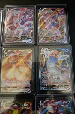 Eeveelution Vmax 9 Card Complete Set Pokemon Evolving Skies NM Umbreon Eevee - Image 3