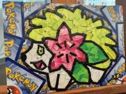 Shaymin Pokemon Trading Card Collage Artwork (5x7) - Image 4