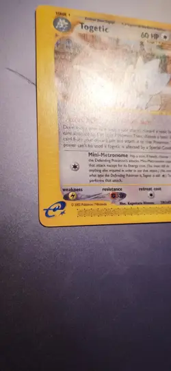 Togetic 39/147 Aquapolis Non-Holo 2002 WOTC Vintage E-Reader Pokemon Card NM - Image 2