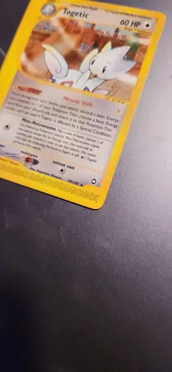 Togetic 39/147 Aquapolis Non-Holo 2002 WOTC Vintage E-Reader Pokemon Card NM - Image 3