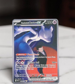 Team Rocket's Mewtwo ex Gold Metal Card Stainless Steel Gift/Display - Image 1