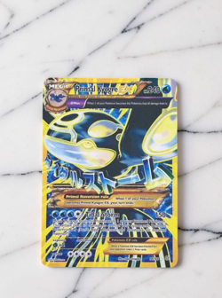 Primal Kyogre EX Gold Metal Card Stainless Steel Gift/Display - Image 1