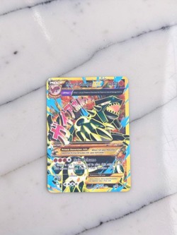 Pokemon Primal Groudon EX (Shiny Full Art) Gold Metal Card Stainless Steel - Image 1