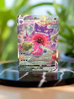 Gengar VMAX Gold Metal Pokemon Card – Collector Gift – Same Day Shipping - Image 1