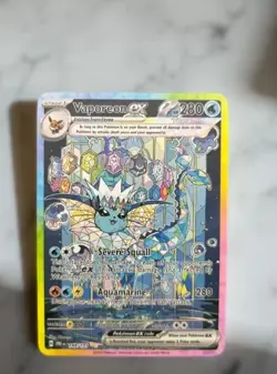 Vaporeon ex Gold Metal Card Collectible Gift/Display - Image 1